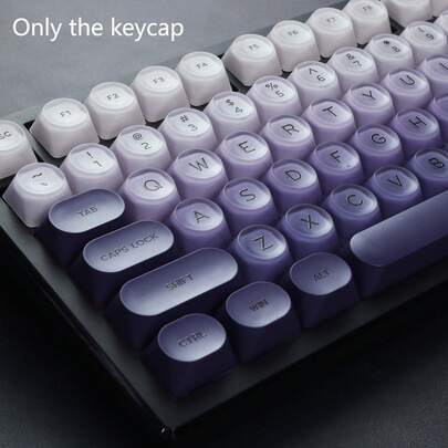 Keycaps Jelly Profil MOA untuk Penggantian Keyboard Mekanik PC+ABS, Spacebar 6.25U, Kompatibel dengan Switch MX, Untuk Gaming dan Kantor, Hanya Keycaps, Tanpa Keyboard