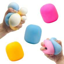 Mello Mallo Marshmallow Pengubah Warna UV, Bola Sensorik Berisi Tepung yang Berubah Warna karena Sinar Matahari UV, Mainan Gelisah - MultiWarna - View 6
