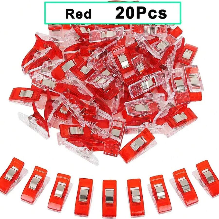 Garment Clips - Rot, 20 Stück - Übersicht 1
