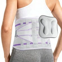 8X Powerful Lumbar Support Back Brace With Removable 3D Pad - Breathable Adjustable Strap, Ergonomic Design For Men & Women - Multicolor - View 20