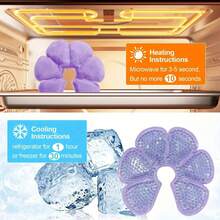 Reusable Ice Pack Breast Pads, Double-Sided Design, Cooling Gel Pads, Daily Care Tool, Multi-Functional Hot And Cold Compress Gel Bead Breast Pads, Effectively Relieve Breast Discomfort, Relax Body And Mind, Perfect Gift For Women - Multicolor - View 6