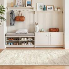Alfombra de pasillo antideslizante para dormitorio, alfombra lavable con reverso de goma - Alfombra suave de pelo corto para cocina, lavandería, baño (61 x 244 cm, beige/marfil) - Camel - Ver 7
