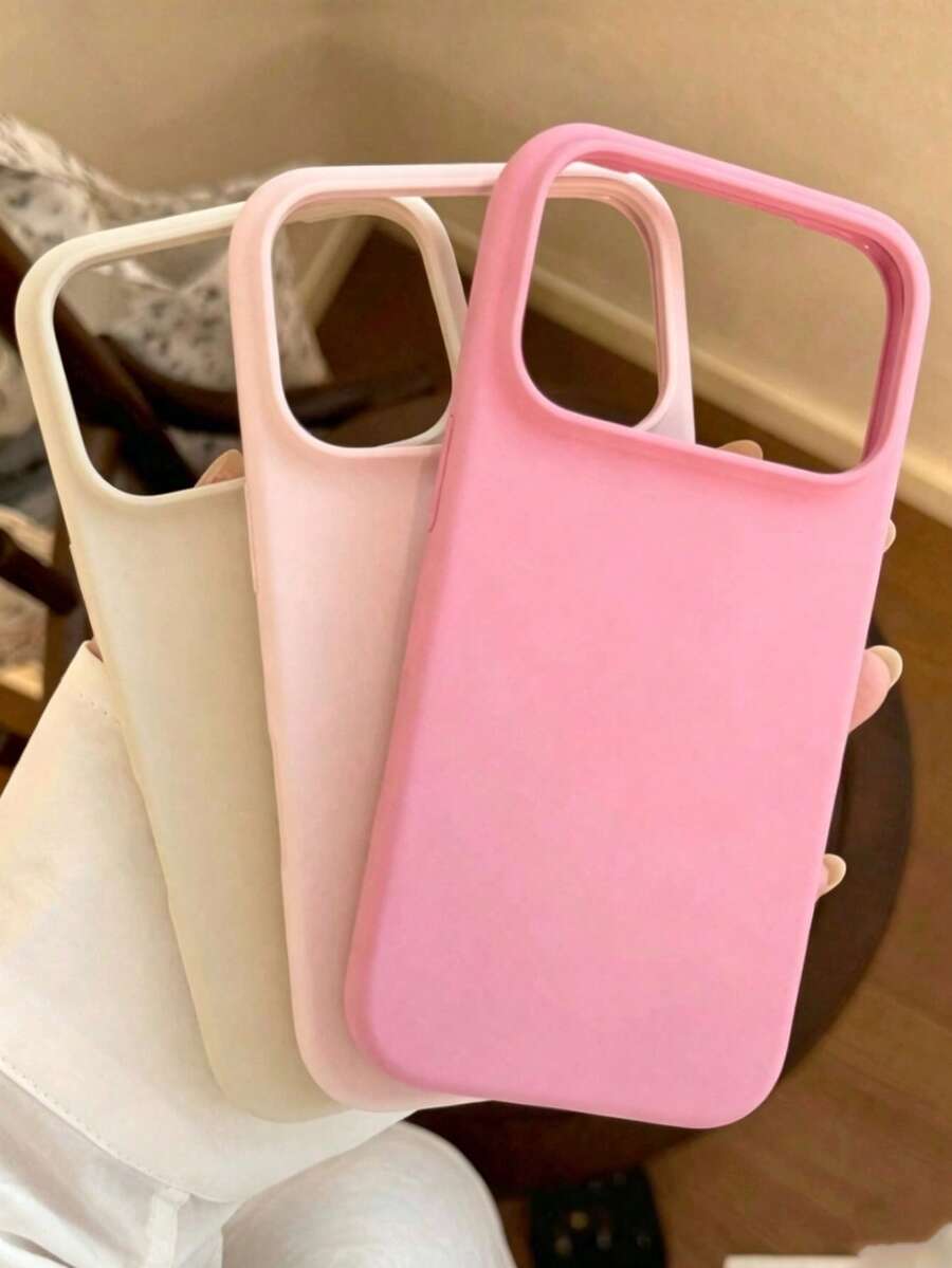 3 pièces Étuis de téléphone, Rose + Rouge Rose + Blanc, Ensemble de 3 pièces Dopamine Mat, Compatible avec IPhone 17 Pro Max/17 Pro/17/16 Pro Max/16/16 Pro/16 Plus/15/15 Pro/15 Plus/11/12/13/14 Pro Max/12 Pro/12 Pro Max/13 Pro/13 Pro Max/14 Pro/14 Pro Max/14 Plus. Design minimaliste, texture haut de gamme, finition mate antidérapante et anti-transpiration, plein de charme de fille douce, sans perdre le style élégant, matériau souple, minimaliste créatif, rapport coût-performance élevé - Lot de 3 [Rose rouge + Rose + Blanc] - Voir 1