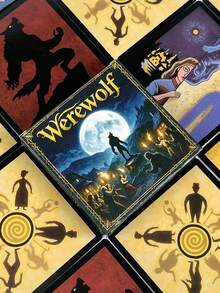 1 Box Of Werewolf Card Game, 24 Cards, With Rulebook; Social Deduction Strategy, Fast-Paced Family And Friends Party Game - Multicolor - View 7