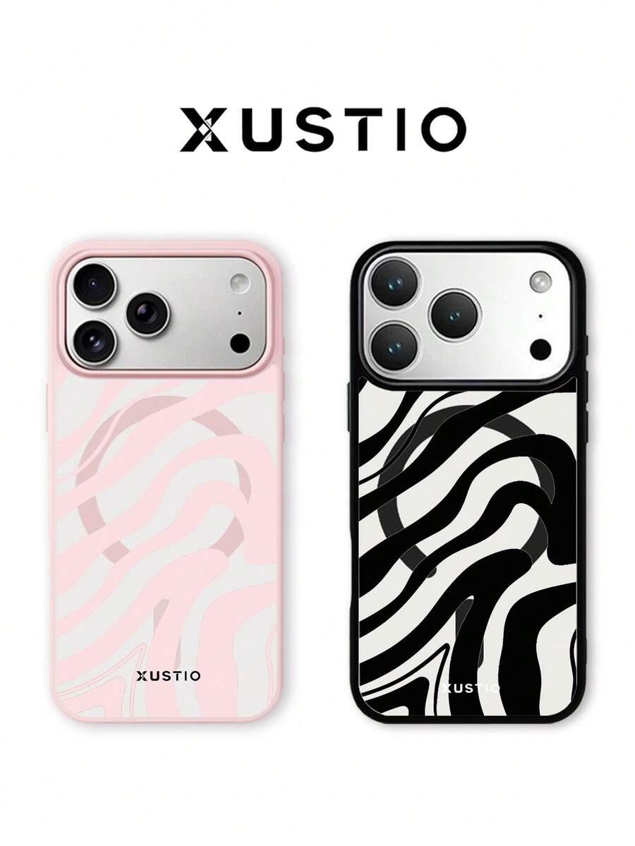 1pc Zebra Stripe Pattern, Couple/Best Friend Style Magnetic Large Hole Phone Case, Anti-Drop TPU Material, Compatible With Apple 11 12 13 14 15 16 17 Pro/Pro Max/14 15 16 17 Plus Phone Protective Cover, Holiday Gift, Daily Commute, Daily Anti-Drop Highly Attractive Style - Multicolor - View 1