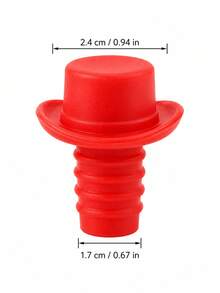 2pcs/6 Colors Cute Bottle Stoppers, Suitable For Wine, Beverages And Various Bottles, Perfect For Home Parties, Birthdays, Celebrations And Gatherings - Multicolor - View 2