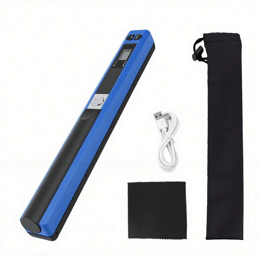Portable Scanner For A4 Documents, Photos, Images, Receipts, JPG/PDF, 300/600/900dpi Resolution - Blue - View 1