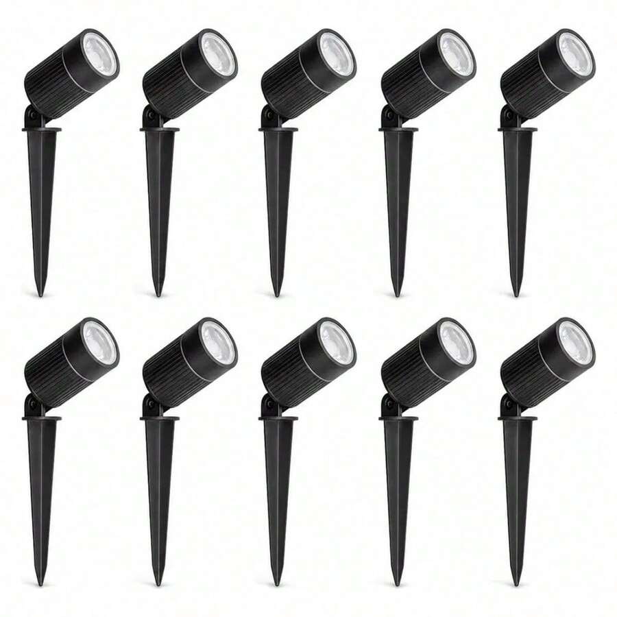 Kit 10 Espetos Focco Led 7w 3000k 450lm Bivolt Branco Quente - Multicolorido - Visão 1