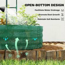 Galvanised Raised Garden Bed With Arched Trellis, 5 X 3 X 6ft Metal Outdoor Planter Box With Open Bottom, Green - 63 L X 35.4 W X 70.9 H - View 10