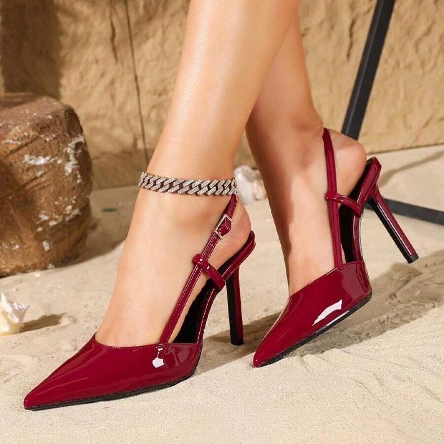 GAN AI Women Pumps - Red - View 1