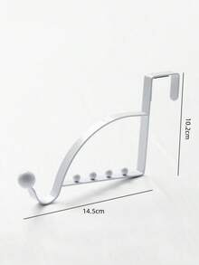 1pc No-Drill Hook, Door Back Clothes Hook, Bag Storage Hook, Wide Version - A - View 10