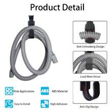 CPAP 呼吸機掛鉤 床邊 CPAP 管子收納架 防滑功能 穩固防纏繞呼吸管與頭帶收納架 幫助改善睡眠 實用掛鉤 - 查看 4