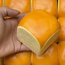 1 pieza Pastel cuadrado hawaiano de tacto súper suave, textura suave con rebote lento, adecuado para adolescentes y adultos, ideal para concentración y relajación en la oficina y el estudio, juguete squishy súper suave para la punta de los dedos con aroma a leche, juguete antiestrés para apretar para la ansiedad y la inquietud, suave, húmedo, elástico y con rebote Q - Multicolor - Ver 4
