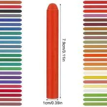 12/24pcs Dustless Water-Soluble Colored Erasable Chalk, No Mess, For School Teachers Blackboard Use (Random Colors) - Multicolor - View 4