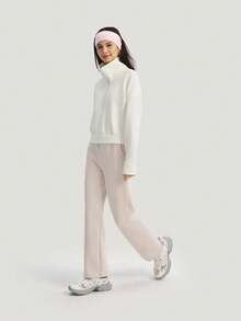 Adidas 女款 SFL HZ SWT 針織休閒衛衣 KH0207 - 白色 - 查看 6