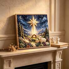 3D Christian Fabric Poke Art Kit, 3D Fabric Poke Art Kit For Adults With Pre-Cut Squares, Religious DIY Craft Kit For Christian Home Decor & Faith Gifts (#D) - #a - View 3