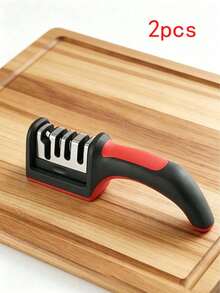 [4-In-1]Multi-Function Professional Knife Sharpener, Premium Kitchen Scissors Sharpening Stone, Coarse And Fine Grinding, Kitchen Utility Knife And Scissors Daily Maintenance Tool, Suitable For Home Kitchen And Craft Studio Scenarios, Perfect Gift Choice For Valentine's Day, Christmas, Birthday And Back To School Season - Sharpening Tool - View 10