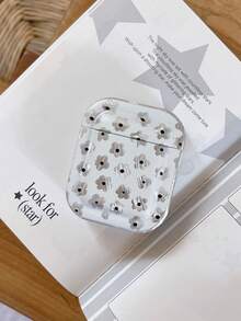 Casing Pelindung Motif Bunga Layar Penuh Wind Feather Gauze untuk AirPods 4, Casing Pelindung Earphone Apple, Casing Earphone Bluetooth Pro 3, iPod Box Generasi ke-3, Casing Earphone 1/2 - Putih - View 10