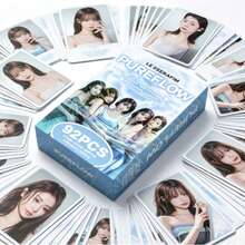 PUREFLOW Lomo Card Set de 92 piezas de tarjetas fotográficas K-Pop, tarjetas fotográficas de ídolos de alta definición, pegatinas, regalo de colección de fans - Multicolor - Ver 6