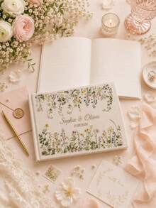 Personalized Wedding Guest Book - Customized Wedding Guest Book - Groom & Bride Signature Photo Album - Party Favor - Suitable For Wedding Party, Bridal Shower And Wedding Reception - Multicolor - View 2