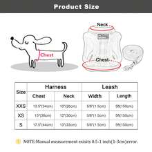 Nylon Thermal Lined Dog Harness & Leash Set, Warm Chest Harness For Autumn/Winter - Multicolor - View 3