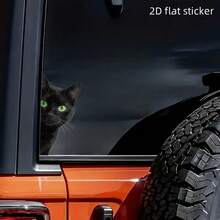 The Eye-Catching And Fun Car Stickers For The Black Cat Are Suitable For Laptops, Cars, Motorcycles, Covering Scratches-An Ideal Gift For Various Occasions - A - View 6