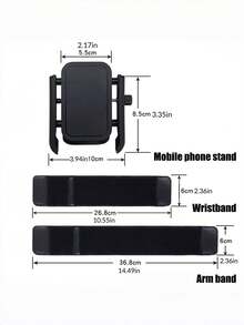 Two-In-One Multi-Functional Phone Holder - 360-Degree Rotation - Suitable For Wrist And Arm Use. A Handheld Anti-Drop Support For Outdoor Walking Broadcasts, Suitable For Outdoor Sports, Running, Cycling, Chauffeur Services And Navigation. - Multicolor - View 10