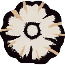 Latte&Fog Alfombras de 153 x 215 cm para Sala de Estar y Dormitorio,Moderna Abstracta Lavable, de Pelo bajo Antideslizante Estilo Boho para Sala de Estar, Oficina, Dormitorio(Negro 5x7ft) - Gris Claro - Ver 2