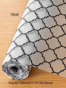 1 Roll Thick Printing Non-Slip Shelf Liner, Non Adhesive Drawer Liner, Waterproof Non-Slip EVA Cabinet Mat, Washable Easy To Cut Fridge Liner For Kitchen Cupboard Pantry Storage - Lantern Pattern - View 11