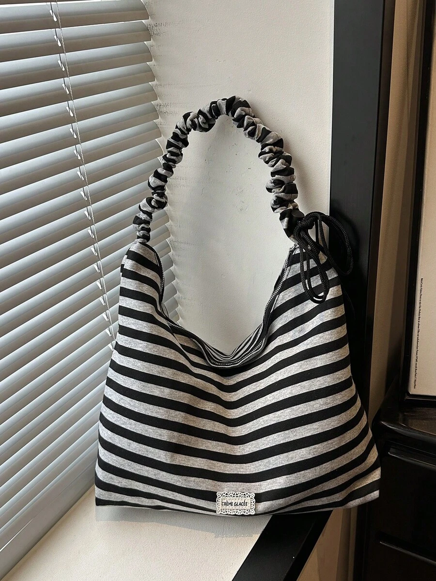 Women's New Fashion Design Large Tote Bag, Shoulder Bag, Textured Style - Multicolor - View 1