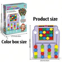 Four-Color Tic-Tac-Toe Logic Thinking Training Color Recognition Pairing Early Education Puzzle Toy For Kids - Multicolor - View 3