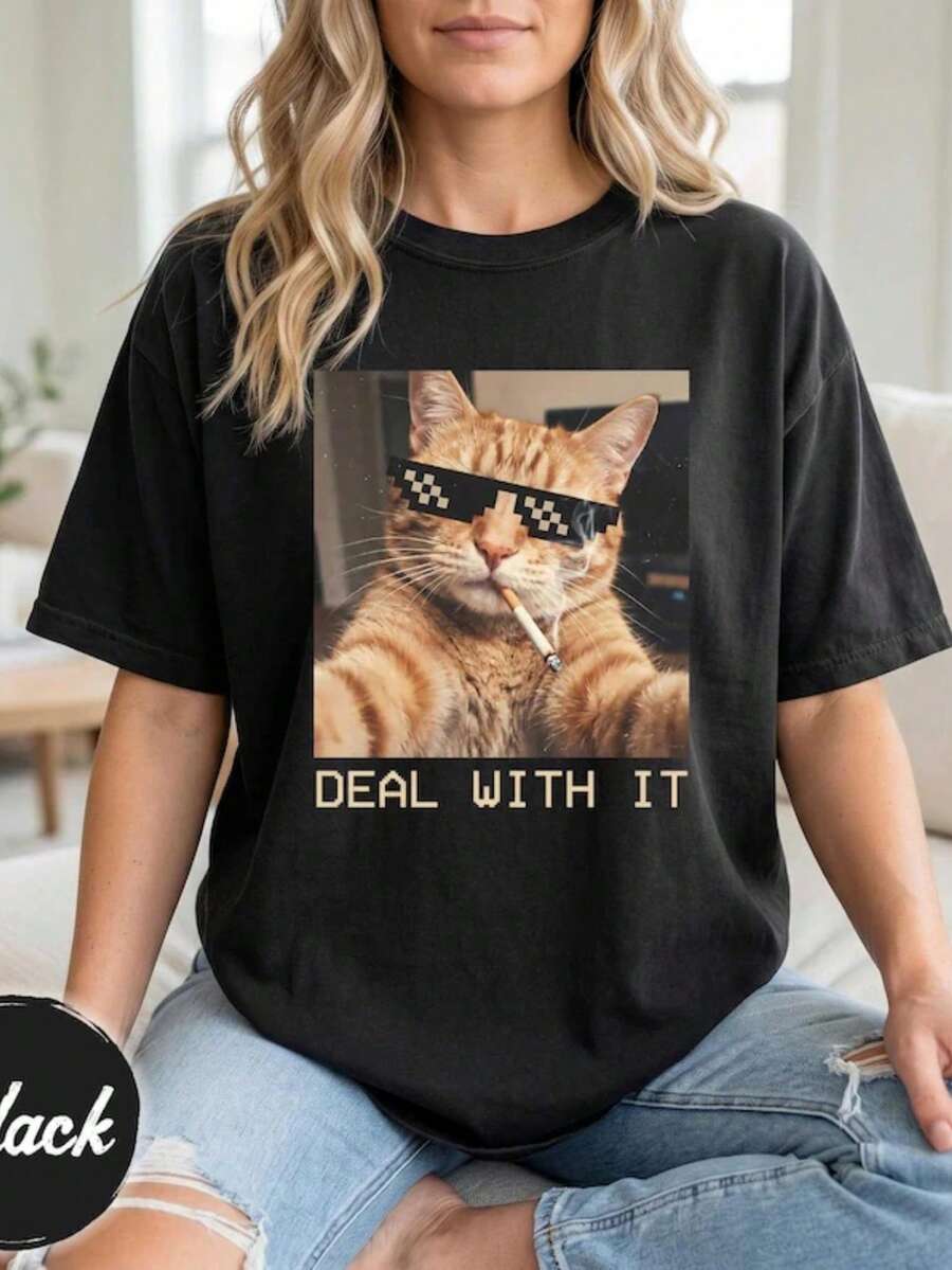 Women T-Shirts - 黑色 - 查看 1