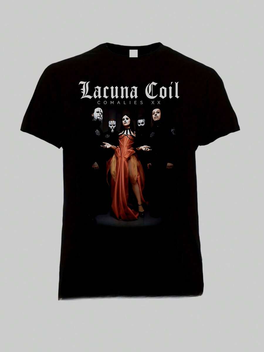 Comalies XX Lacuna Coil Band Unisex Short Sleeve T Shirt Size S XXL FKLW - 黑色 - 查看 1