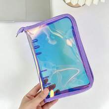 1pc A6 Laser Rainbow Loose-Leaf Binder, Zippered Planner, Large Capacity Sticker Storage Bag, Stationery Organizer, Detachable Inner Pages Multi-Functional Binder, IDOLME, Suitable For K-Pop Photo Album, Sticker Book, Savings Plan Book, Nail Art Storage, Diary, Notebook, School Supplies, Office Supplies, Back To School Supplies - A6 - View 13
