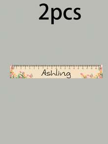 Customized Wooden Ruler With Name, Personalized Cartoon Ruler, Customized School Ruler, Customizable Measuring Ruler, Birthday, Teacher, Back To School Gift - Style C - View 17