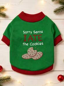 YOKLUN Christmas Fun Pet Sweatshirt, Small To Medium Dog Shiba Inu Autumn/Winter Holiday Couple Outfit Dog Clothes - Green - View 3
