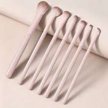 7/10/13pcs Pink Makeup Brush Set, Soft Synthetic Bristles For Face Foundation, Blush, Eyeshadow, Concealer, Professional Beauty Tool - Pink - View 8