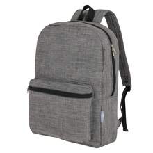 Baroni Home Gevoerde Rugzak met Verstelbare Schouderbanden en Handvat, Uniseks Tas voor Reizen, School en Vakantie, Ruim met Voorvak, 20 L, 10 x 46 x 39 cm - Grijs - Bekijken 7