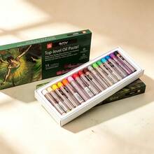 1 Set Dark Tone Soft Oil Pastel Crayons, 50 Colors Water-Soluble Smooth Soft Wax Crayons, Suitable For Oil Painting, Coloring, Drawing And Doodling - Sets - View 10