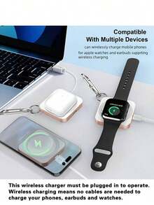 Foldable 3‑In‑1 Magnetic Wireless Charging Station, 15W High‑Speed Fast Charging Function, Lightweight Portable Travel Charger, Multi‑Device Charging Dock For Smartphones, Smart Watches And Wireless Earbuds. Note: Charging Cable Is Not Included - Multicolor - View 10