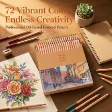24/36/48/72 Colored Pencils For Adult Coloring Books,Premium Coloring Pencils Set,Quality Oil Based Colored Pencils,Holiday Gifts For Artist Drawing,For Professional Artistic Use - Colored Pencils - View 6