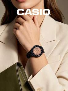 CASIO Women's Fresh Minimalist Watch Collection, 100m Water Resistant, Colorful Plaid Resin Strap, Student Commute Shock-Resistant Sports Quartz Watch - one-size - View 14