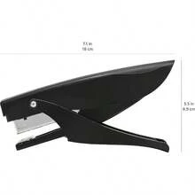 Basics Portable Clamp Stapler, 25 Sheet Capacity, Heavy Duty Stapler, Black - Standard - View 6