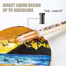 24-168 Colors Direct Liquid High Elasticity Soft Tip Acrylic Markers, No-Press Layering Color Pens With Intelligent Ink Control, Suitable For Canvas, Fabric, Rock, Ceramic, Wood And Glass, Artist Grade Craft Supplies, Back To School Essentials - Multicolor - View 3