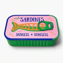 Creative Sardine Can Portable Jewelry Box, Fish Bone Necklace Anti-Tangle Storage Box, 1 Jewelry Box + 2 Fish Bones, Travel Mini Ring Earring Jewelry Organizer, Travel Jewelry Organizer Box, Portable Jewelry Storage Box, Suitable For Gift Or Personal Use, Travel Essential - Multicolor - View 23