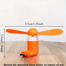 Mini Type‑C Plug‑In Fan, Portable Handheld & Clip‑On Desktop Cooling Fan For Office Travel, Ideal Gift For Mobile Devices.Note: Normal Operating Fan Noise Exists, Does Not Affect Daily Use - Multicolor - View 11