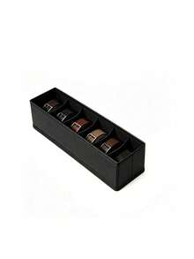 Oxford Cloth 6-Slot Belt Organizer Box, Large Capacity With Dividers, Suitable For Ties, Bow Ties And Scarves, High Capacity Multi-Functional Belt Storage Box - Multicolor - View 9