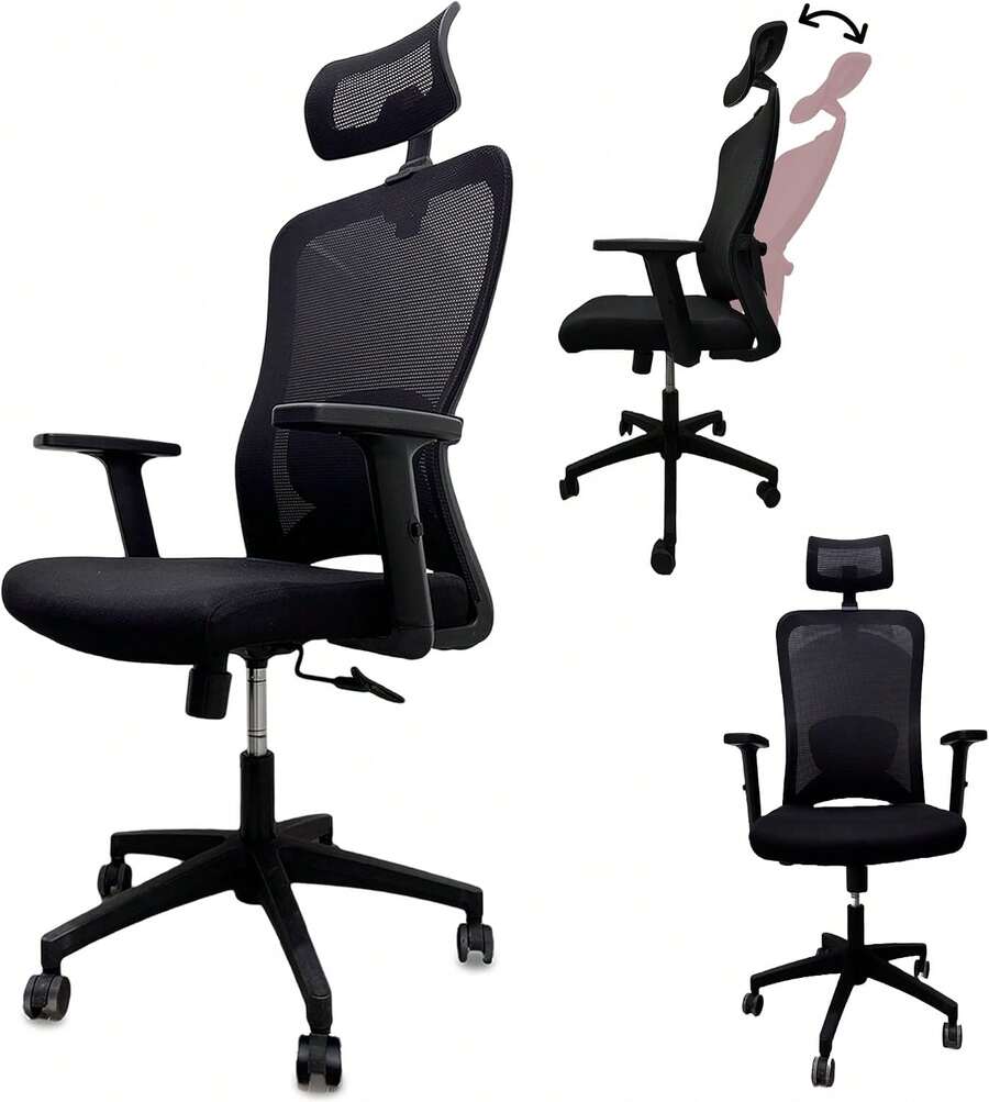 Home Office Chairs - Black - View 1