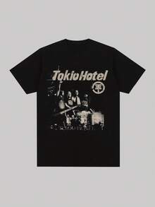 Men T-Shirts - 黑色 - 查看 1