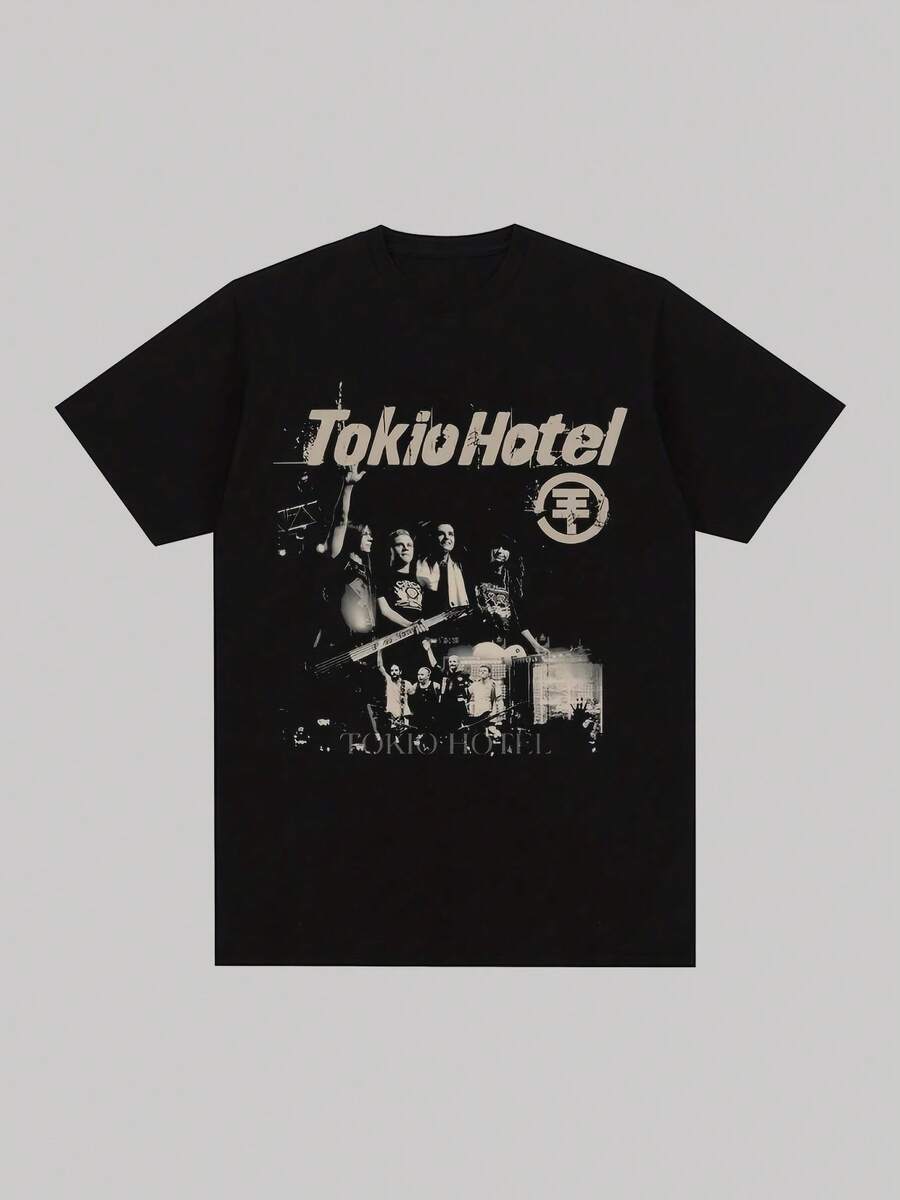 Men T-Shirts - 黑色 - 查看 1